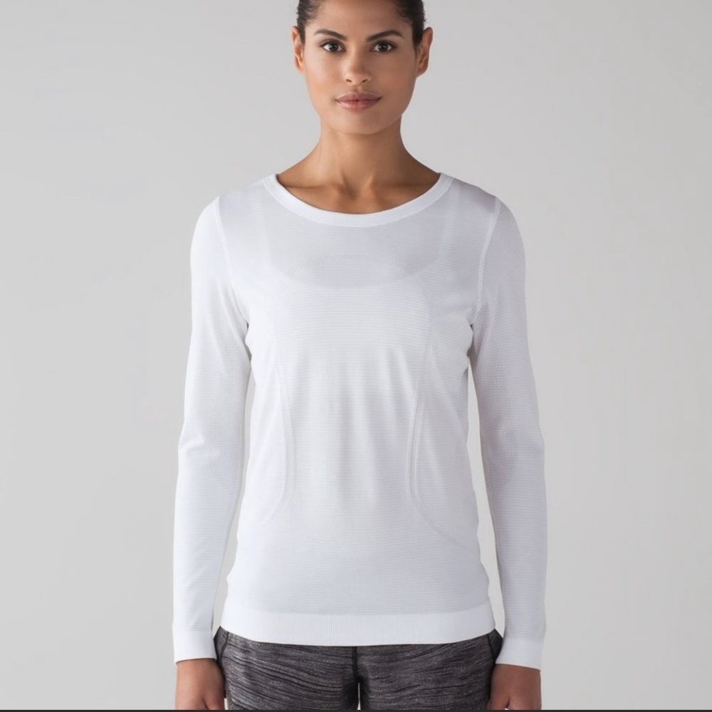 Lululemon Swiftly Breathe Long Sleeve White Size 10